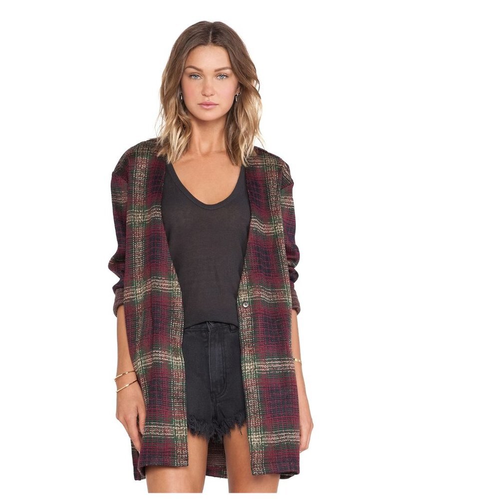 UNIF Nevermind Duster in Plaid